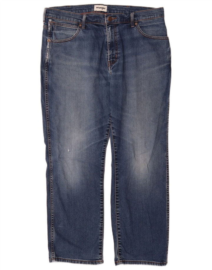 Męskie jeansy Wrangler Texas Straight W36 L30 Niebieskie bawełniane