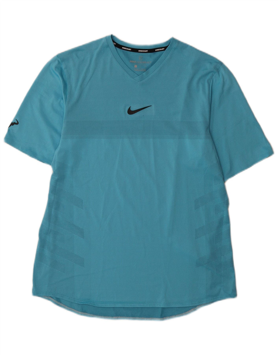 Męski T-shirt Nike Dri Fit, duży, niebieski, poliester