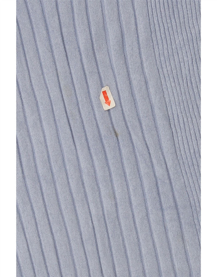 MARKS & SPENCER Womens Crew Neck Jumper Sweater UK 12 Medium Blue