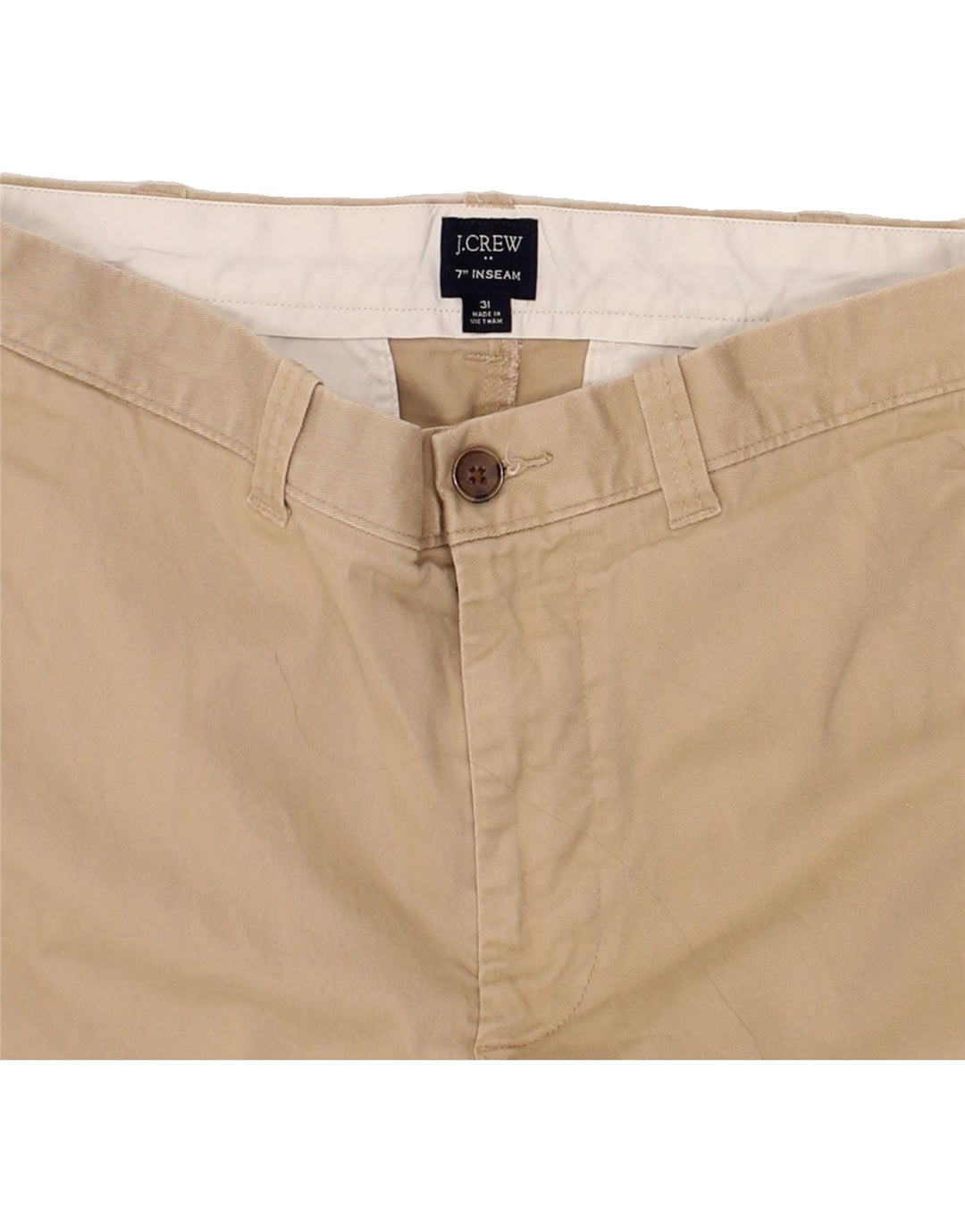 J. CREW Mens Chino Shorts W31 Medium Beige Cotton Vintage J. Crew and Second-Hand J. Crew from Messina Hembry 