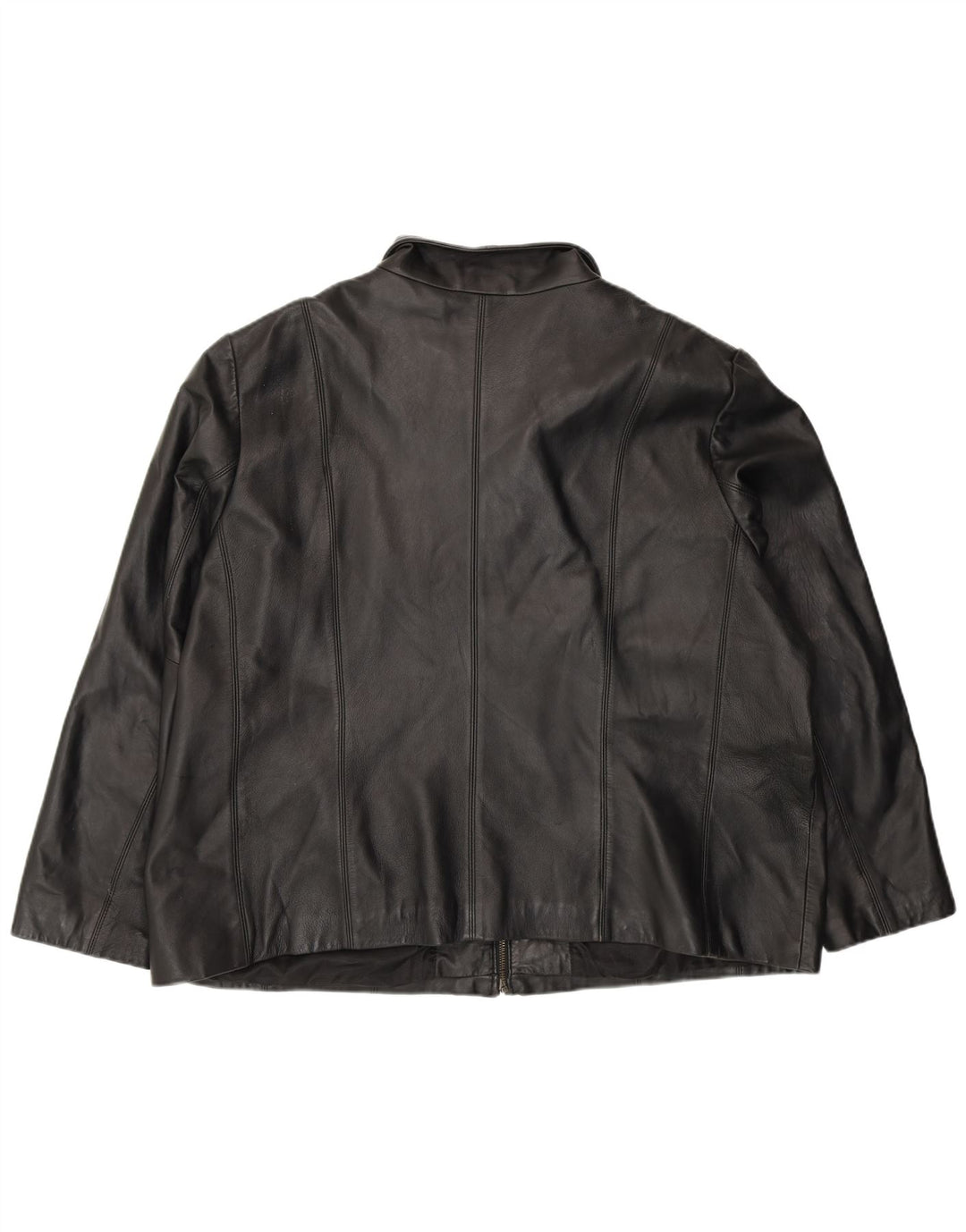 Kurtka skórzana damska Colebrook UK 22 3XL Czarna skóra