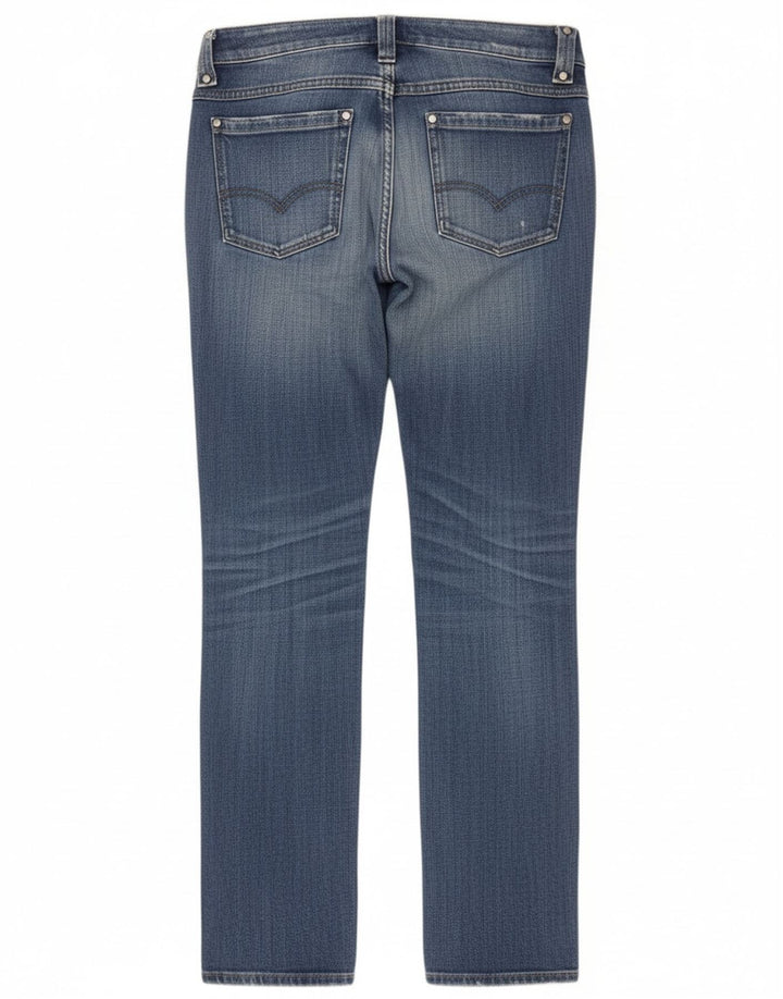 Damskie jeansy Diesel w trudnej sytuacji, proste W30 L32, niebieska bawełna