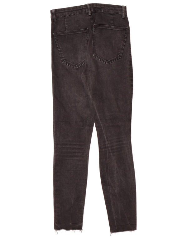 Damskie dżinsy rurki Zara w trudnej sytuacji EU 36 XS W26 L27 Czarne nowoczesne