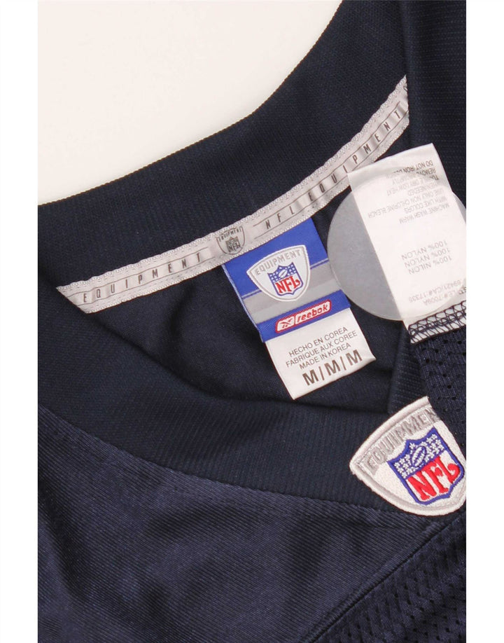 Męska koszulka Reebok NFL Graphic Top, średni granatowy nylon