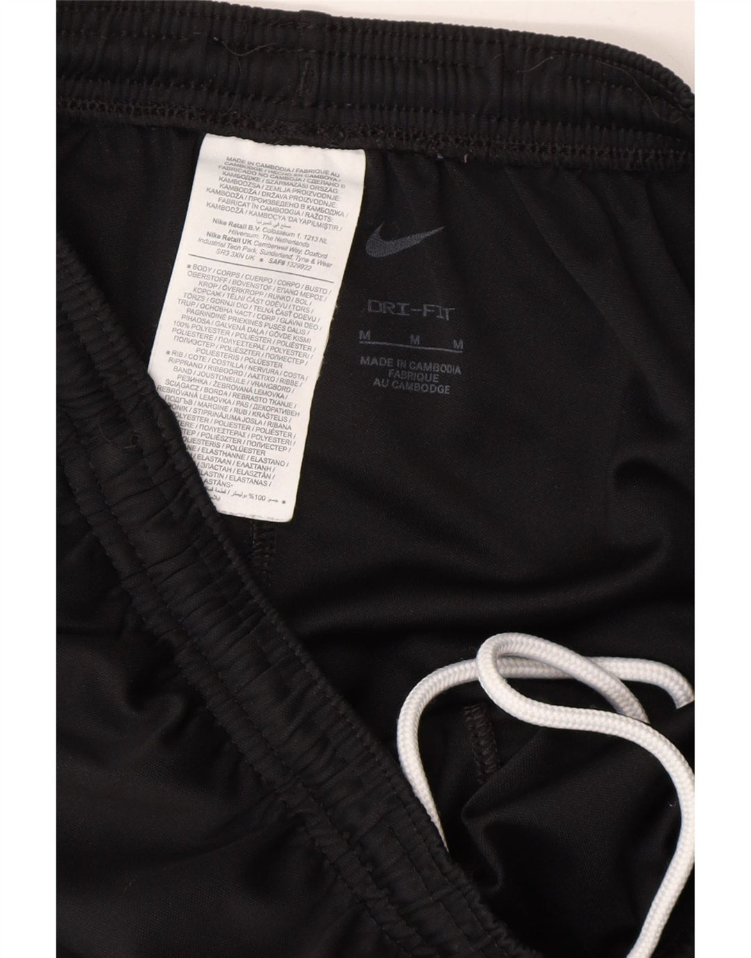 NIKE Mens Dri Fit Tracksuit Trousers Medium Black Polyester Vintage Nike and Second-Hand Nike from Messina Hembry 