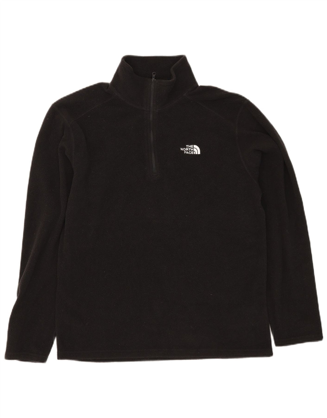 Męski sweter polarowy The North Face z zamkiem błyskawicznym, mały, czarny, poliestrowy