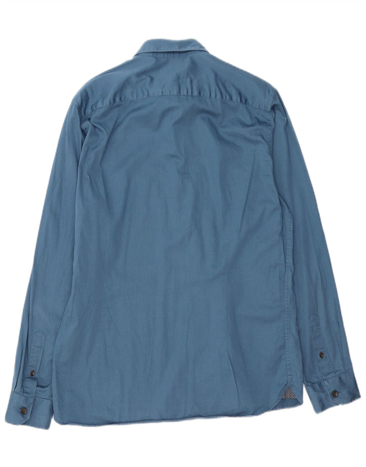 Koszula męska Ted Baker, rozmiar 4, duża, niebieska, bawełniana