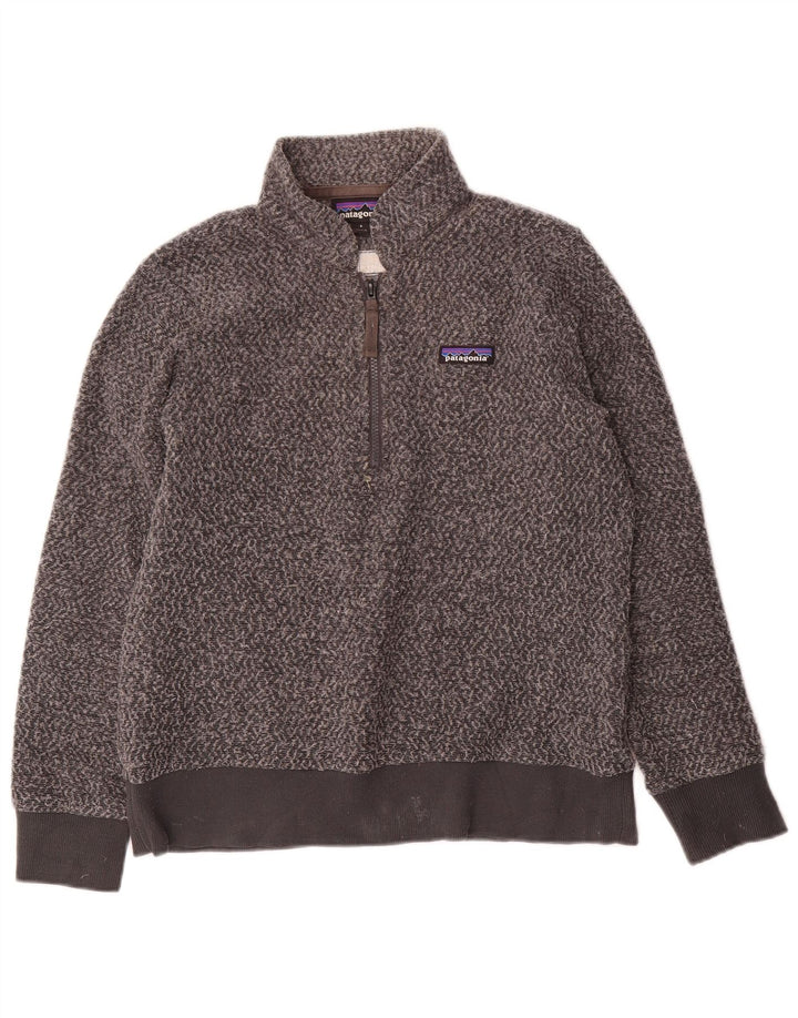 Damski sweter polarowy Patagonia UK 10, mały, szary, poliester