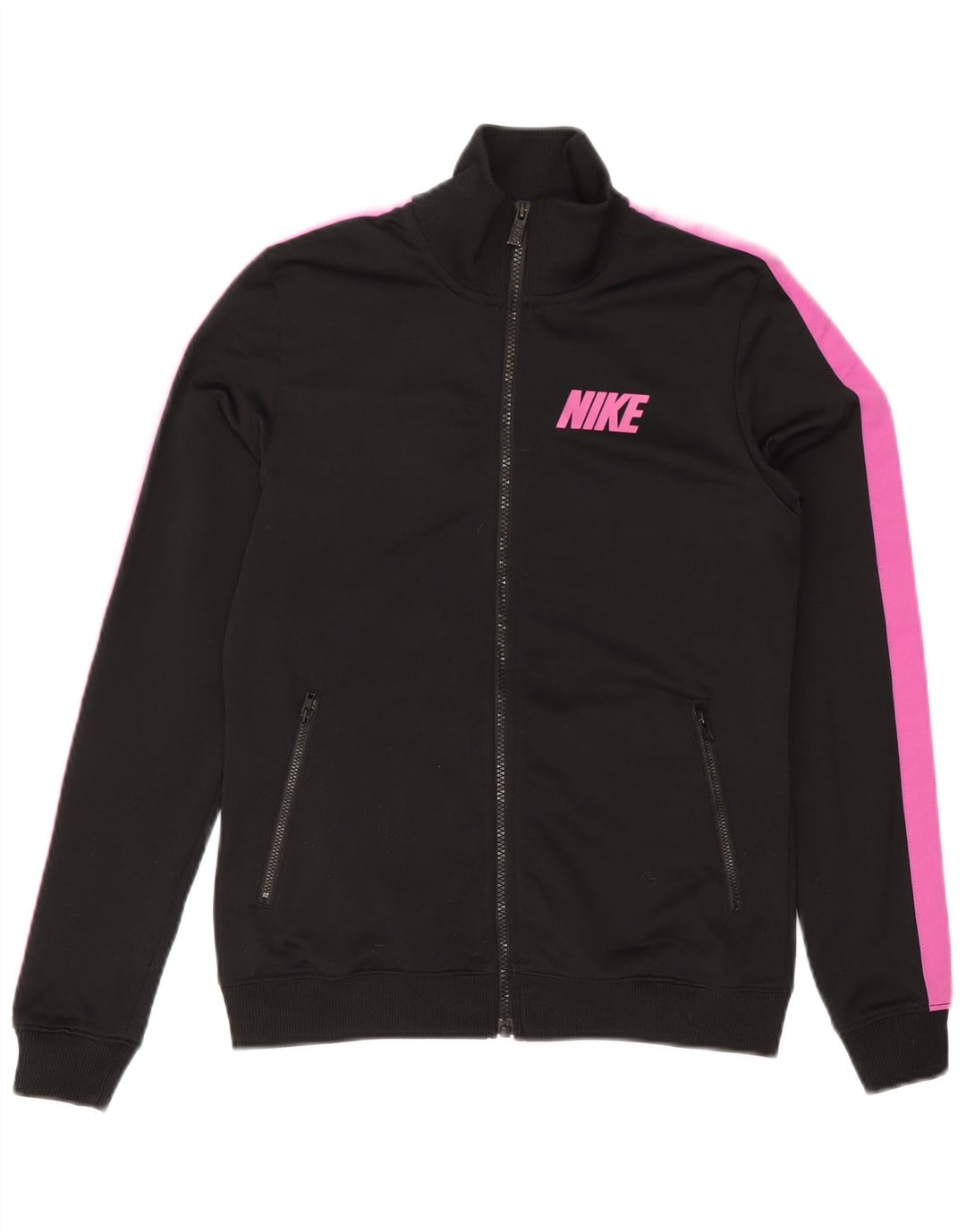 Damska kurtka dresowa Nike UK 12, poliester w kolorze średniej czerni