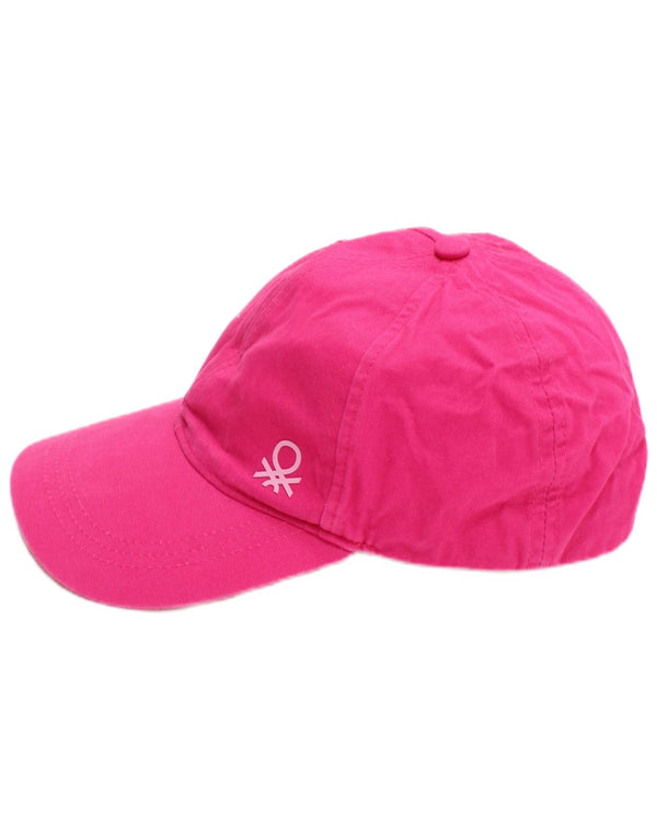 United Colors of Benetton Dziewczęca Czapka Baseballowa 7-8 Lat Różowa Bawełna