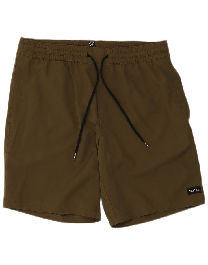 Męskie spodenki kąpielowe Volcom, duże, khaki, poliester
