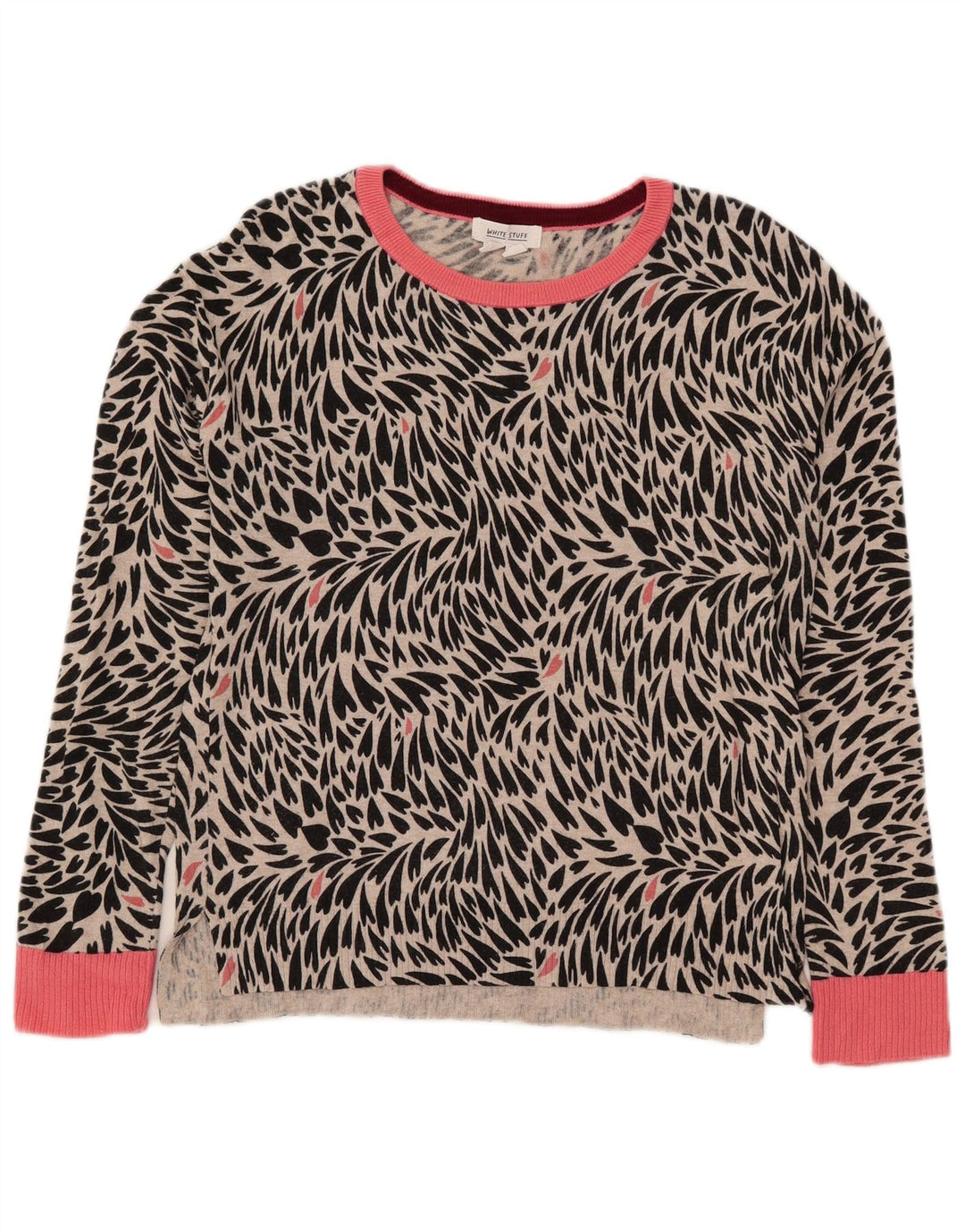 Damski sweter z dekoltem w łódkę White Stuff UK 10, mały, czarny