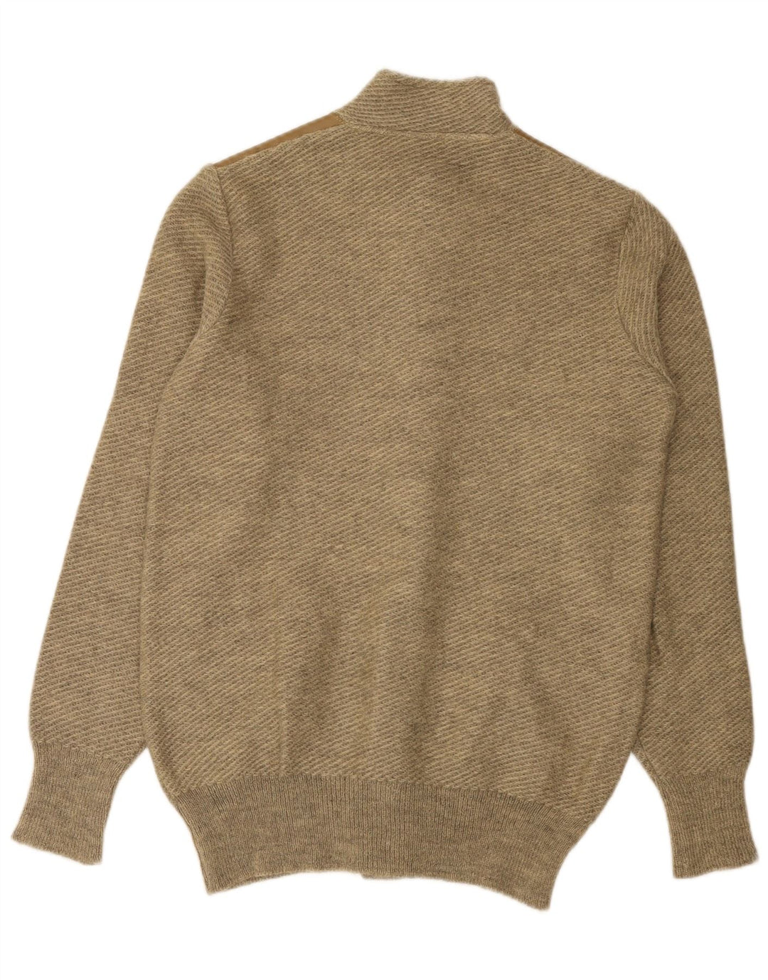 Męski sweter rozpinany VINTAGE w kolorze średniego beżu