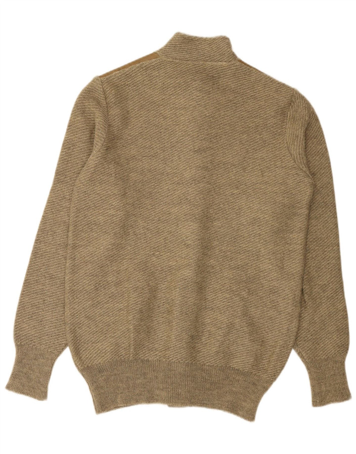 Męski sweter rozpinany VINTAGE w kolorze średniego beżu