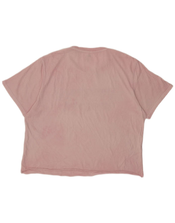 Damska koszulka z grafiką Levi's Top UK 18 XL, różowa
