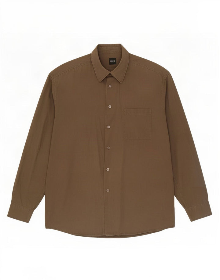 Koszula męska Hugo Boss XL, bawełniana khaki