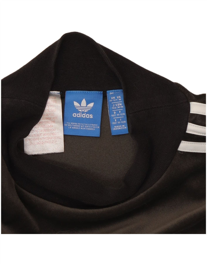 Bluza dziewczęca Adidas welurowa bluza 11-12 lat szary poliester