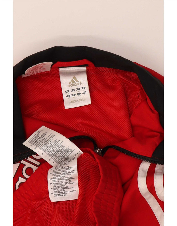 Chłopięca bluza dresowa Adidas z grafiką 13-14 lat, czerwona, poliester