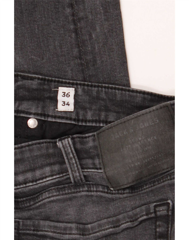 Męskie jeansy typu slim Jack & Jones W36 L34 Szara bawełna