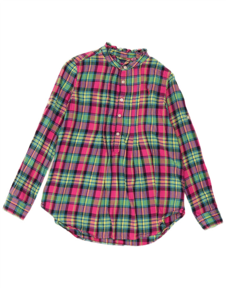 Ralph Lauren Dziewczęca bluza flanelowa z pulowerem 11-12 lat, wielokolorowa bawełna