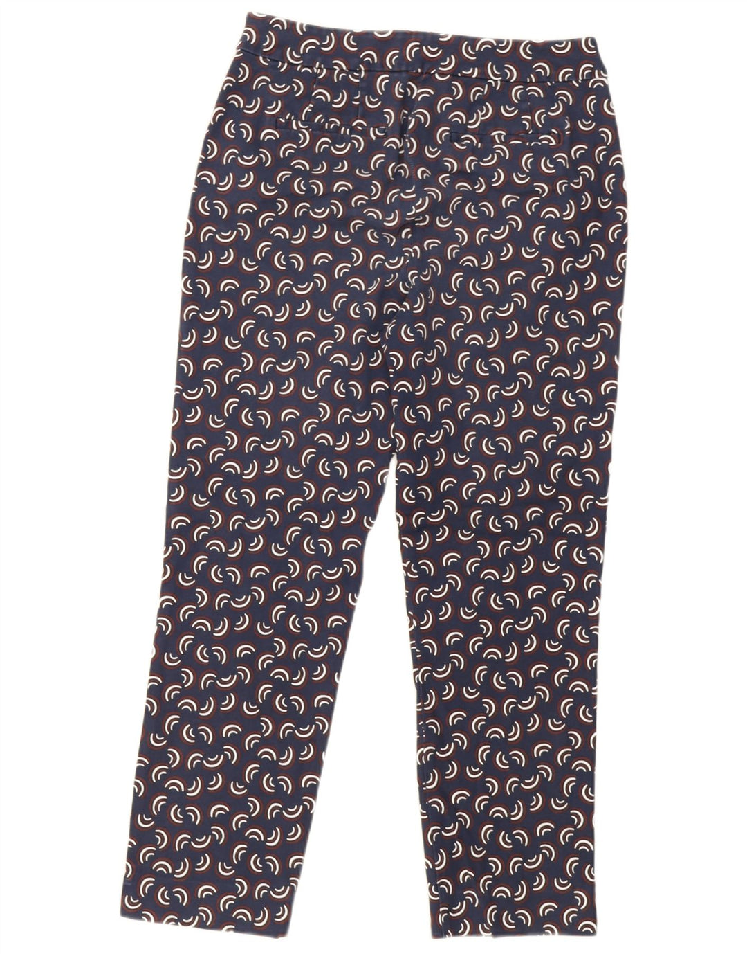 Spodnie damskie Boden Chino z abstrakcyjnym wzorem UK 12 Medium W30 L27 Granatowe