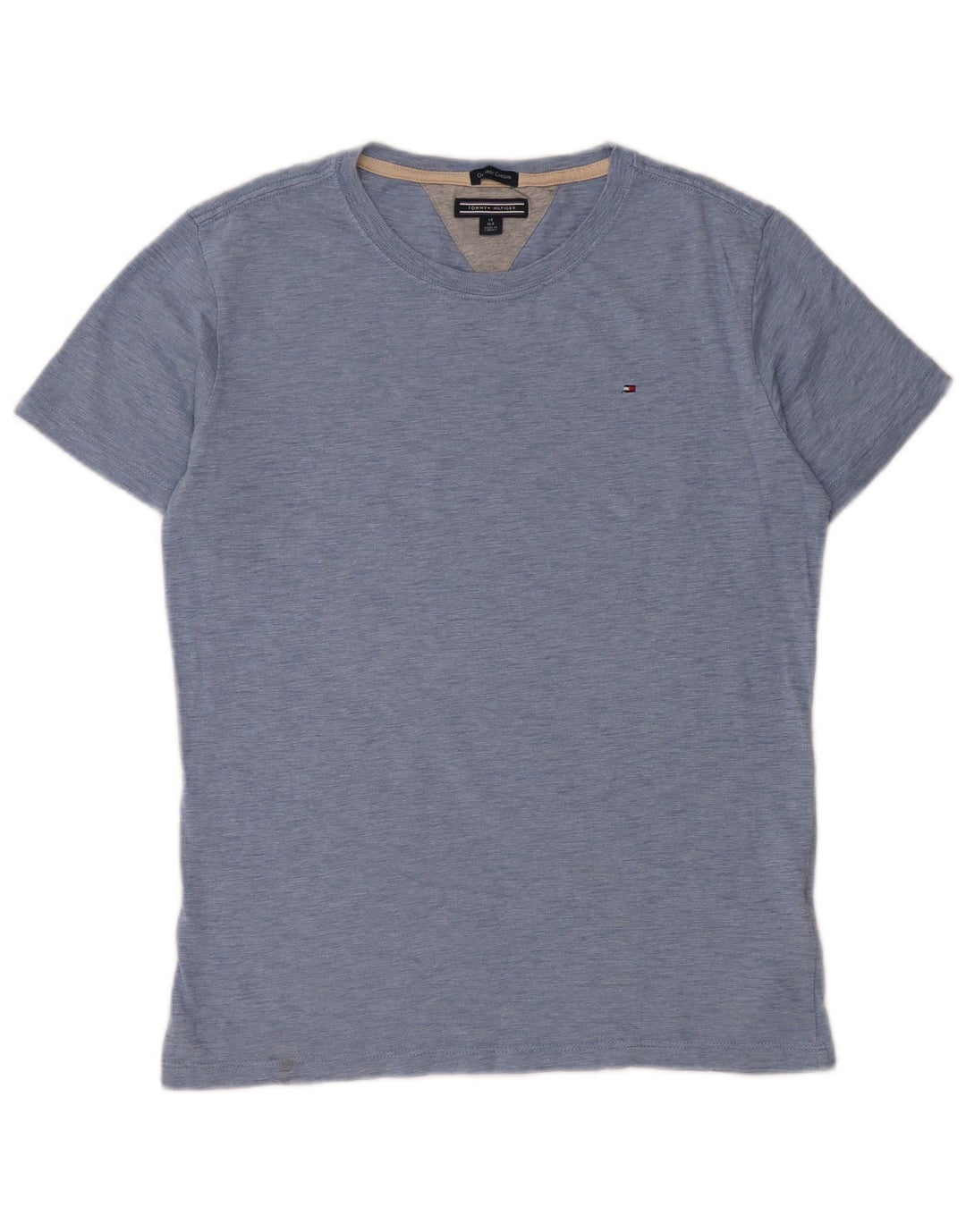 T-shirt chłopięcy TOMMY HILFIGER 13-14 lat, bawełniany w niebieskie plamki