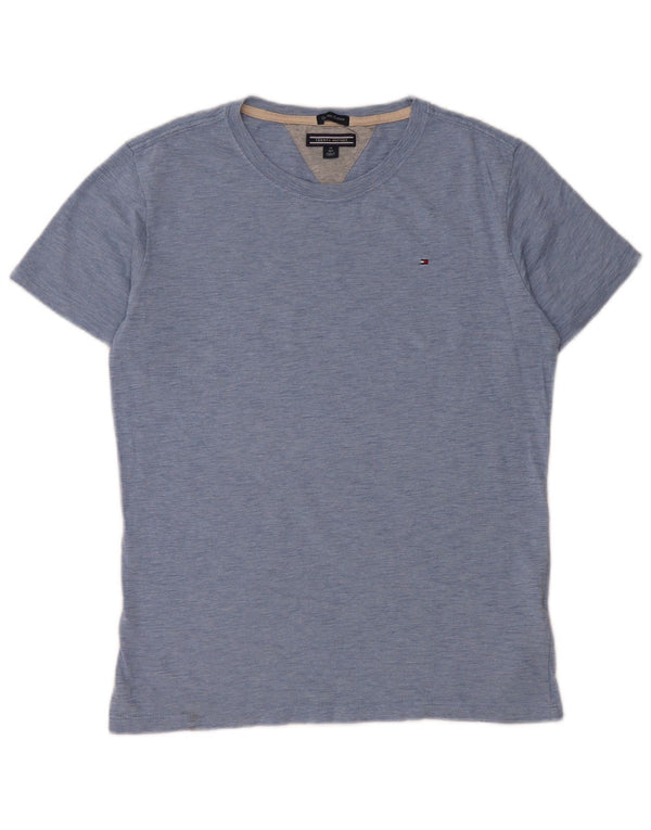 T-shirt chłopięcy TOMMY HILFIGER 13-14 lat, bawełniany w niebieskie plamki
