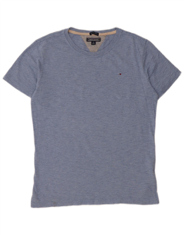 T-shirt chłopięcy TOMMY HILFIGER 13-14 lat, bawełniany w niebieskie plamki