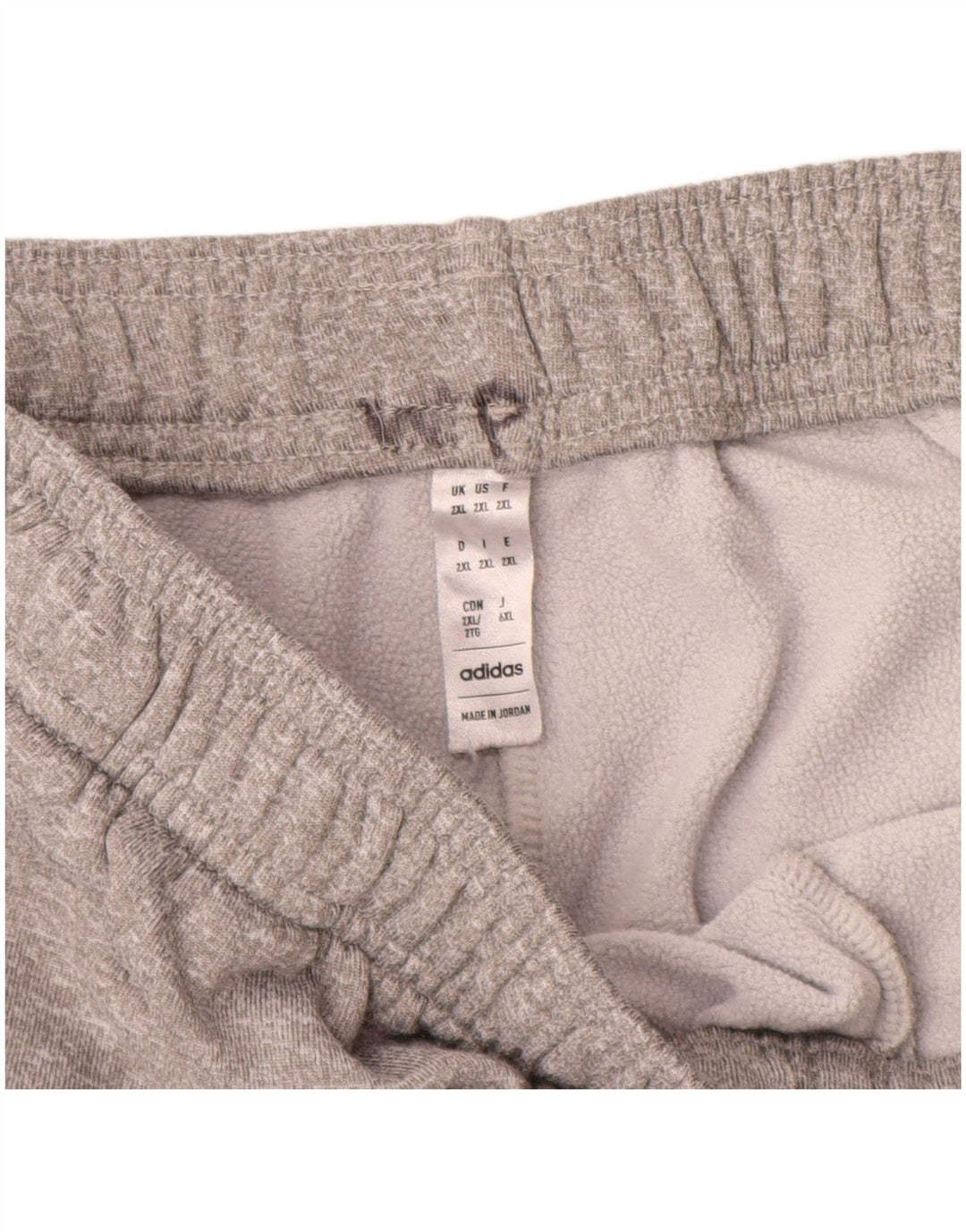 ADIDAS Mens Tracksuit Trousers 2XL  Grey Polyester