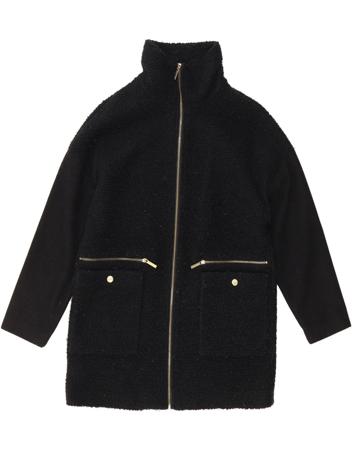 MICHAEL KORS Womens Overcoat UK 14 Medium Black Wool Vintage Michael Kors and Second-Hand Michael Kors from Messina Hembry 