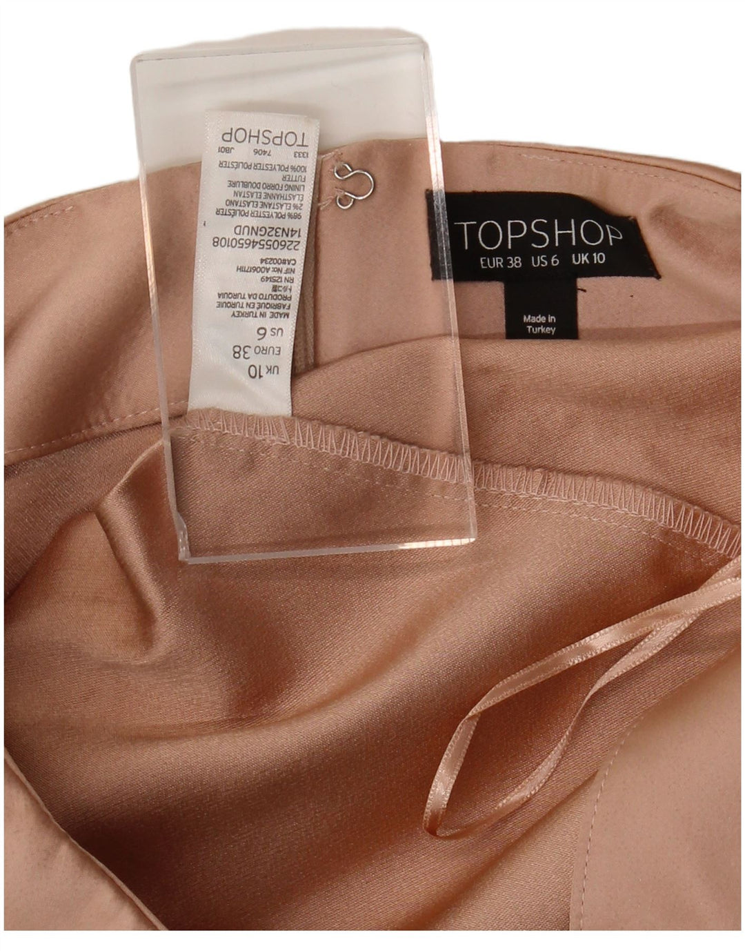 Topshop Damskie spodnie Hot UK 10 Small W28 Różowy poliester