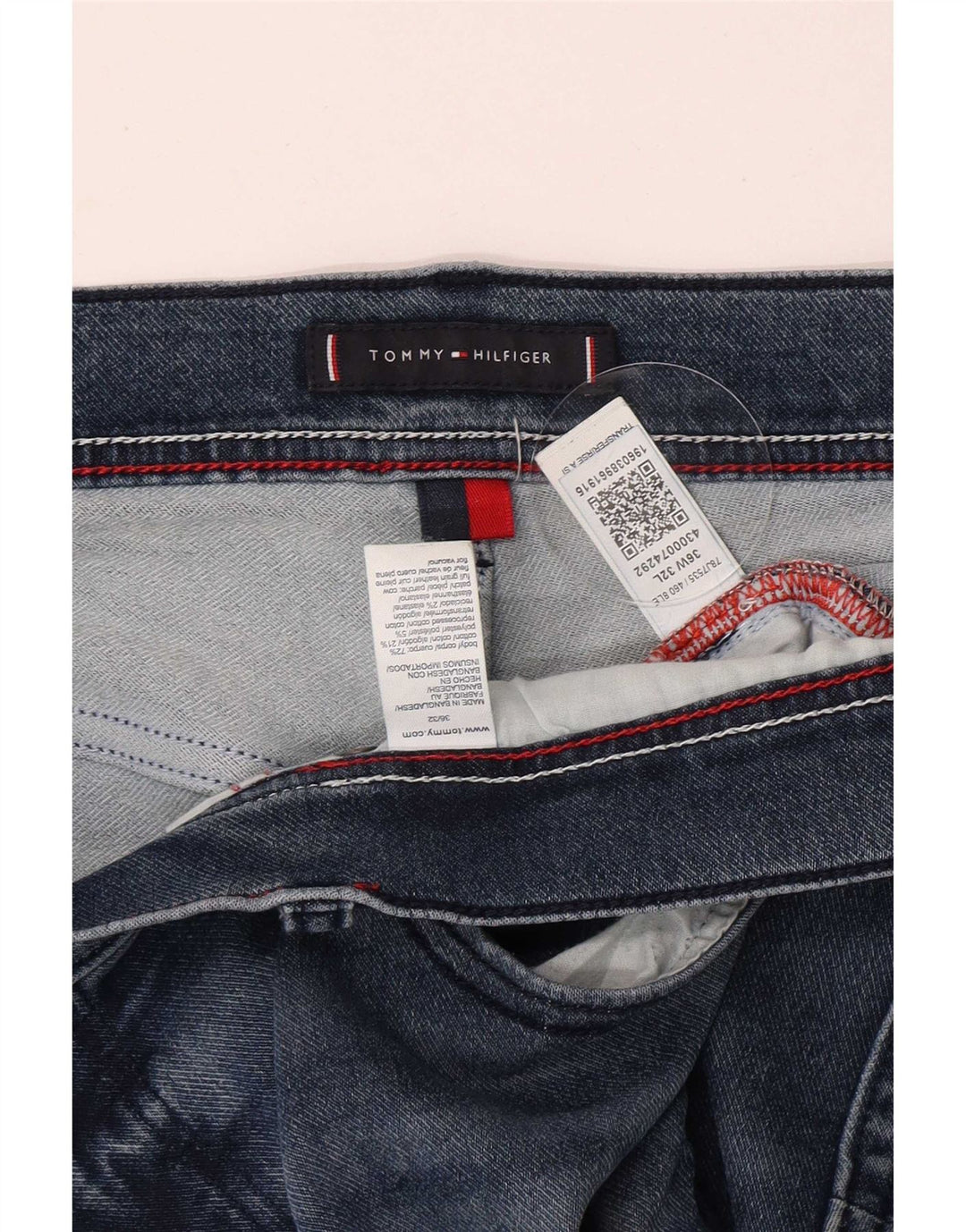 Męskie jeansy slim fit Tommy Hilfiger W36 L32 Niebieskie bawełniane
