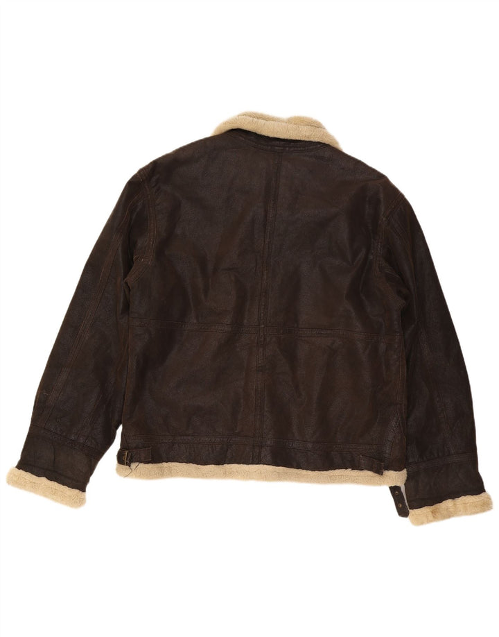 Kurtka męska CINTI Sherpa, UK 42 XL, brązowa