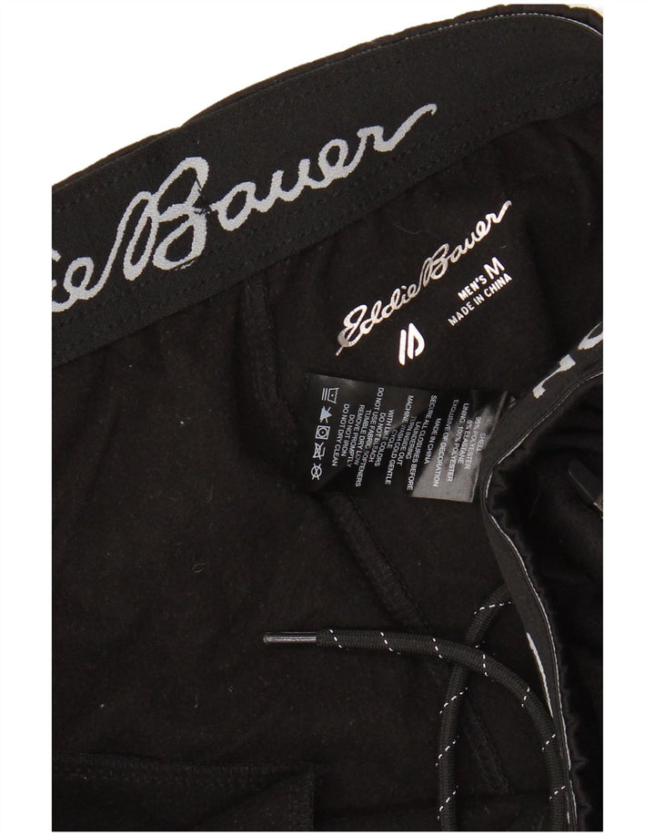 Męskie spodnie dresowe EDDIE BAUER Joggery, średni czarny poliester