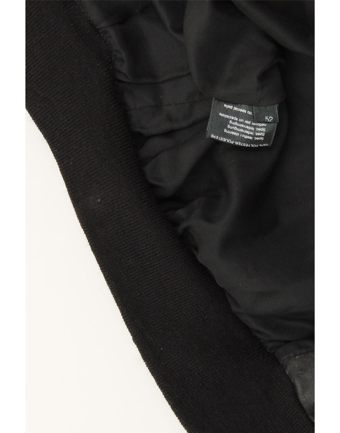 Męska kurtka wojskowa skórzana VINTAGE IT 52 XL czarna skóra