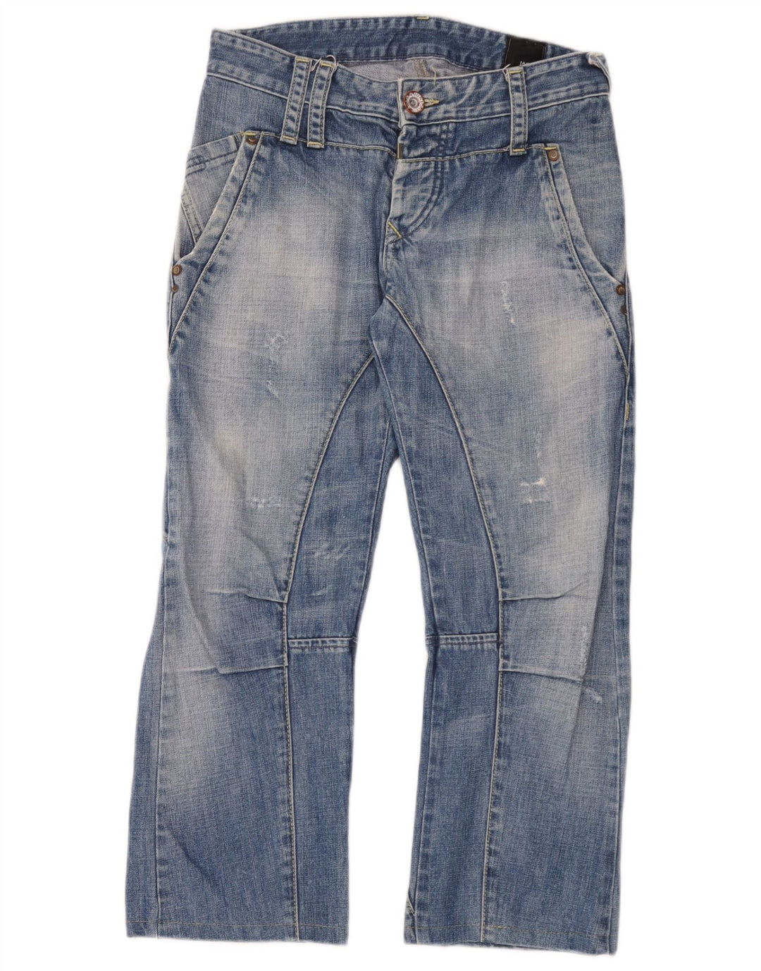 Męskie jeansy Jack & Jones Cargo w trudnej sytuacji, przycięte W30 L25, niebieskie