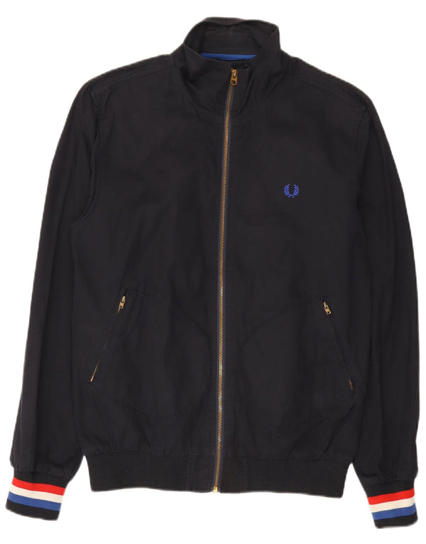 Męska kurtka bomber Fred Perry UK 38, średni granatowy, bawełniany