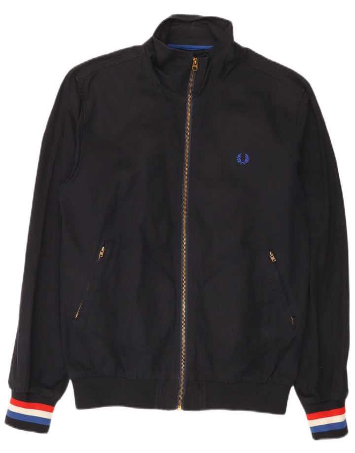 Męska kurtka bomber Fred Perry UK 38, średni granatowy, bawełniany