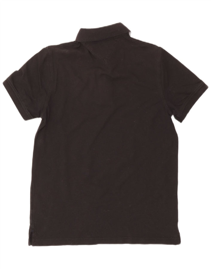 Męska koszulka polo Tommy Hilfiger, średnia czarna, bawełniana