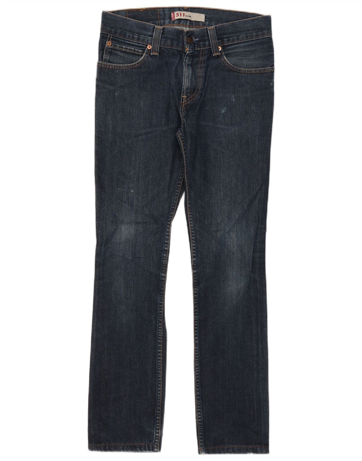 Damskie jeansy Levi's 511 Slim W32 L29 Granatowe
