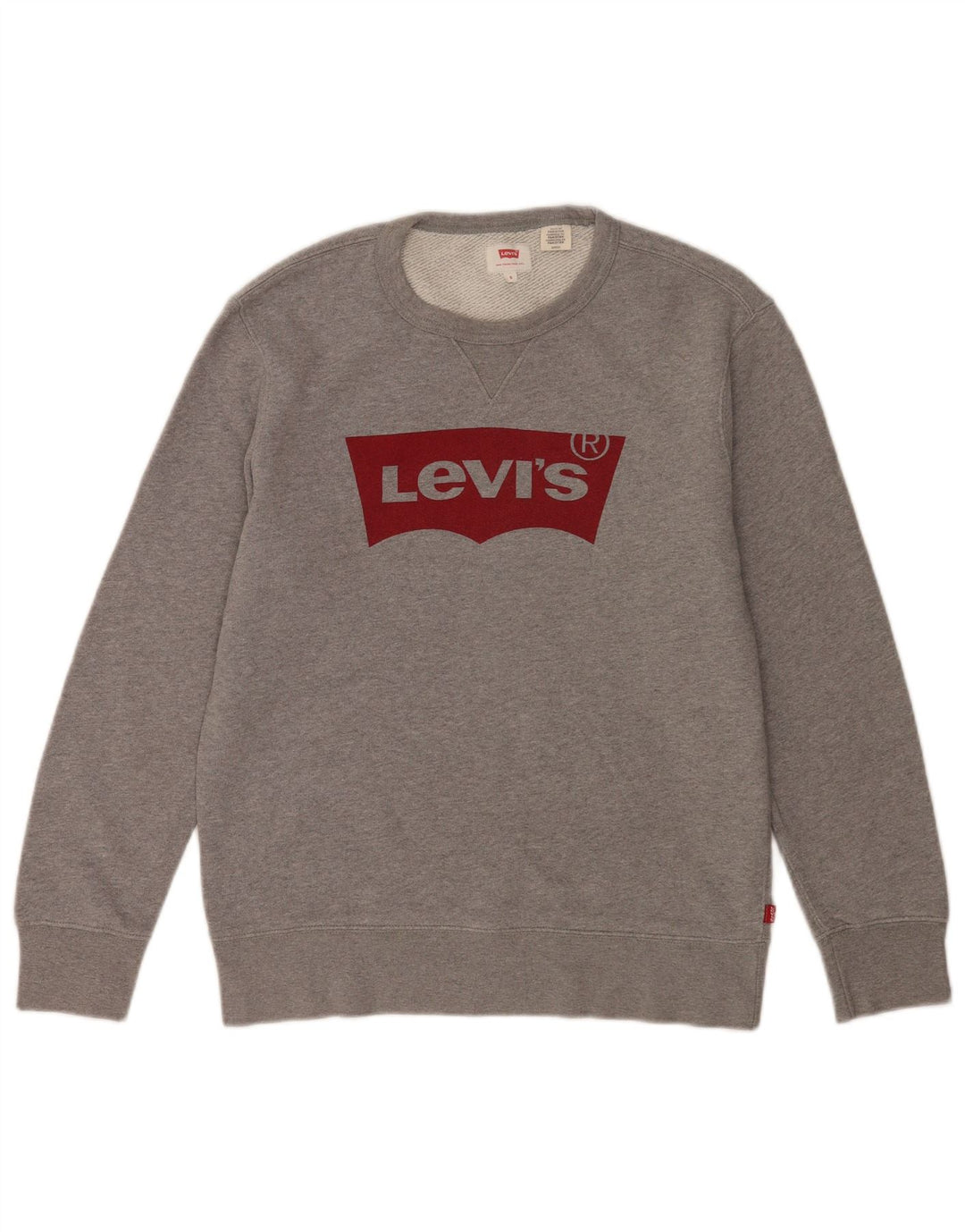 Męska bluza z grafiką Levi's, mała, szara, bawełniana