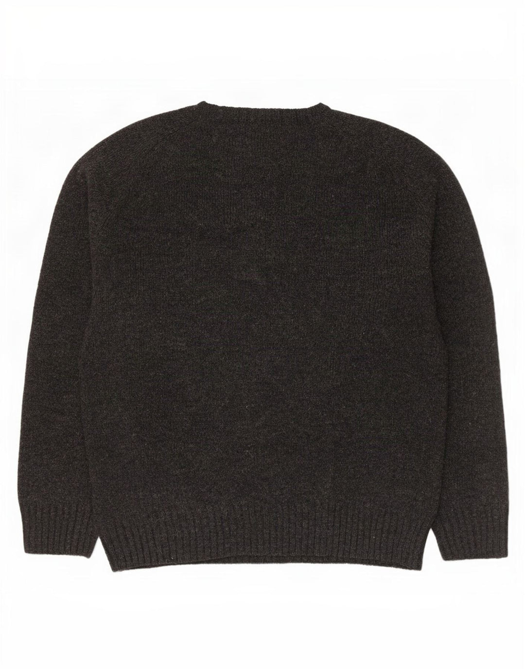 Męski sweter Kappa z okrągłym dekoltem, duży, szary, wełniany