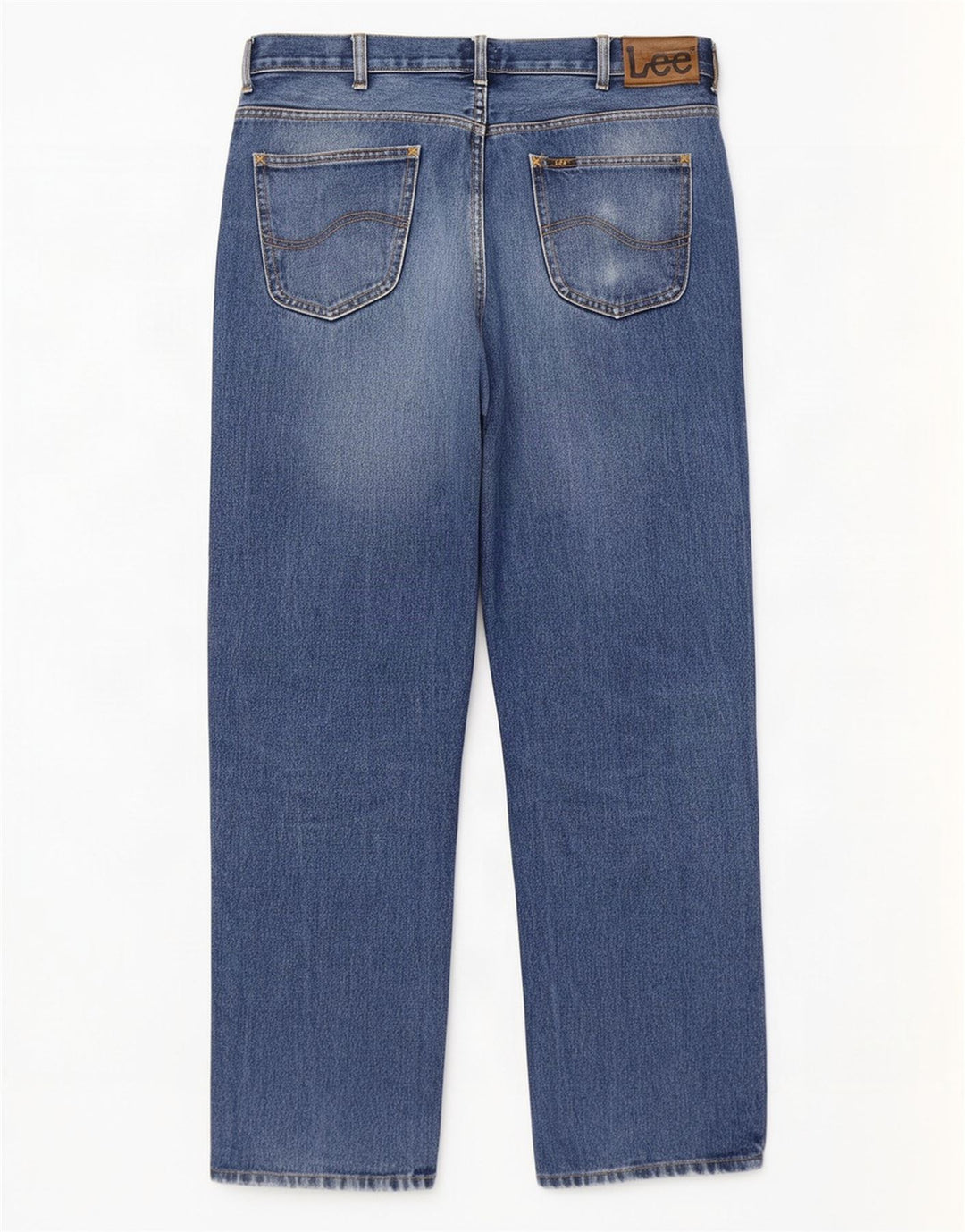 Damskie dżinsy Lee Brooklyn Straight W38 L32 Niebieskie bawełniane