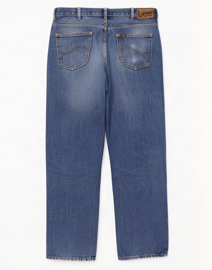 Damskie dżinsy Lee Brooklyn Straight W38 L32 Niebieskie bawełniane