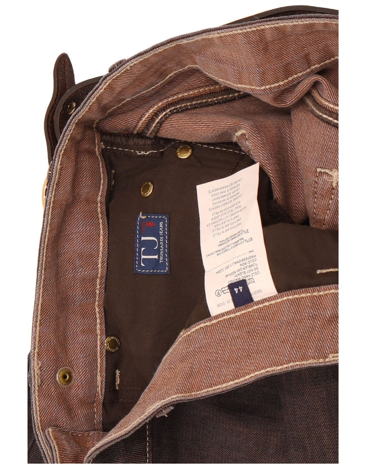 Damska spódnica dżinsowa Trussardi IT 44 Medium W32 Brązowa bawełna
