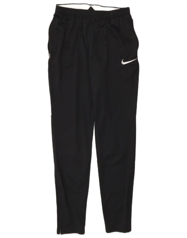 Męskie spodnie dresowe Nike Dri Fit, mały, czarny poliester z blokami kolorów