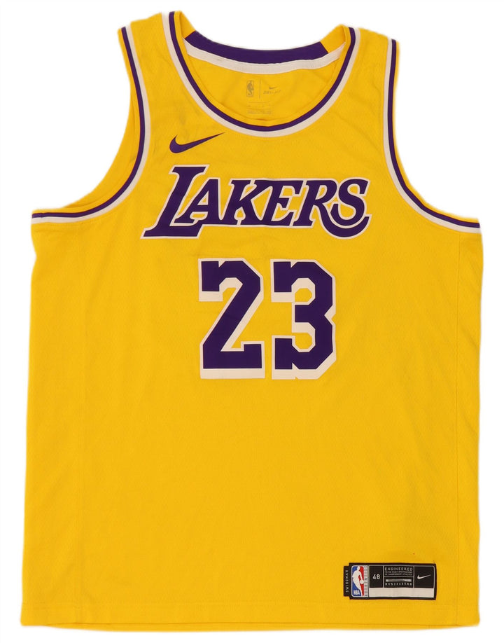 Męska kamizelka z grafiką Nike Lakers, duża, żółta, poliestrowa