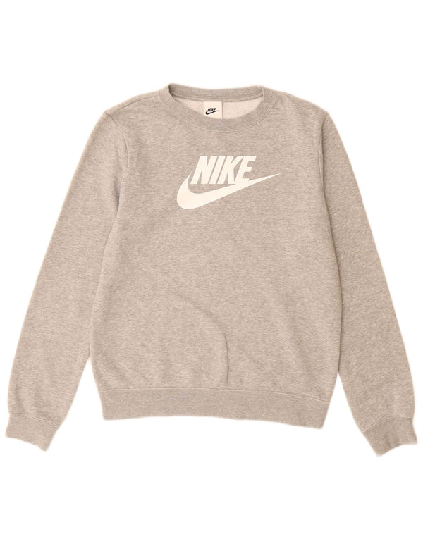 Męska bluza z grafiką NIKE, sweter XS, szary