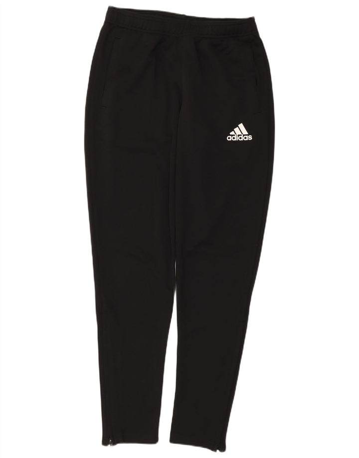 Męskie spodnie dresowe ADIDAS Climalite, małe, czarne, poliestrowe