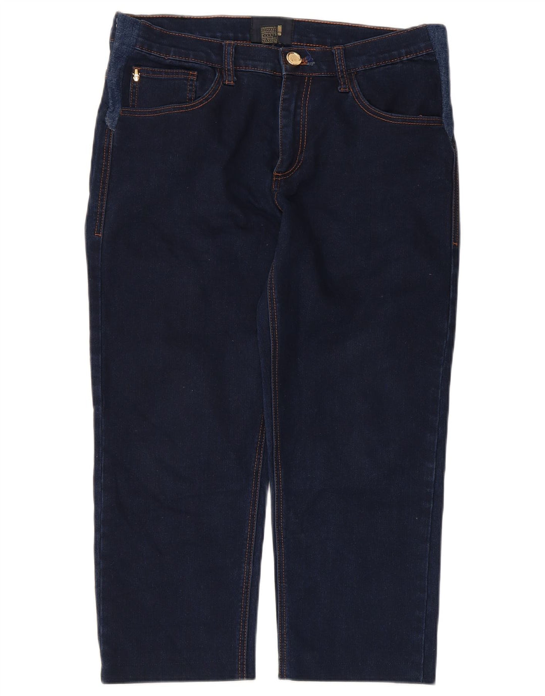Damskie jeansy Capri Just Cavalli W34 L22 granatowe